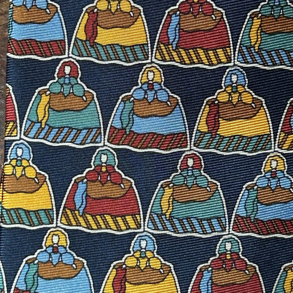 Lot Of 10 Vintage Ties Colorful,tasteful selection includes Gucci & Calvin Klein - Picture 4 of 15
